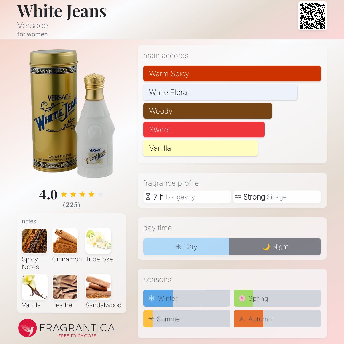 فرزاتشي وايت جينز للنساء / Versace White Jeans for Women