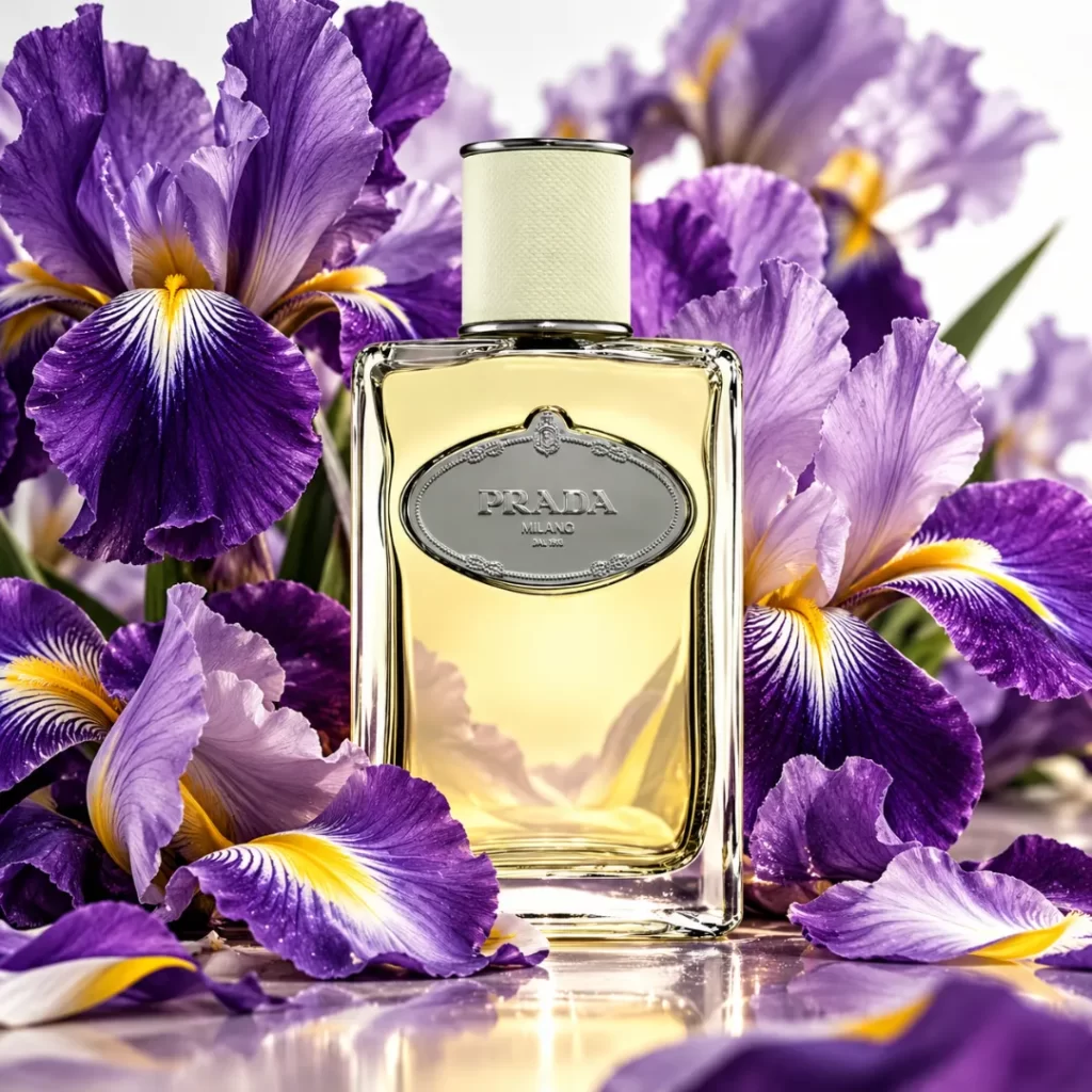 عطور السوسن - زهور السوسن (الأيريس) وعطر مستوحى من برادا إنفيوجن دي آيريس | V PERFUMES JO
