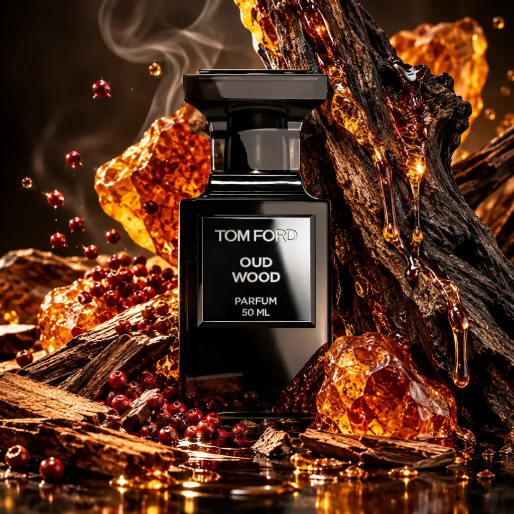 عطور العود - خشب العود والعنبر والفلفل الوردي وعطر مستوحى من توم فورد عود وود | V PERFUMES JO